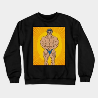 Retro Bodybuilding Lifting Weights Crewneck Sweatshirt